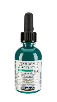 Akrilno črnilo Schmincke AKADEMIE 50 ml – 551 Ftalo zelena