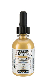 Akrilno črnilo Schmincke AKADEMIE 50 ml – 801 - Zlata