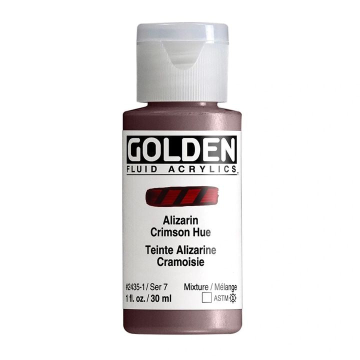 GOLDEN Tekoča akrilna barva 118 ml – 2435 odtenek alizarinove škrlatne barve