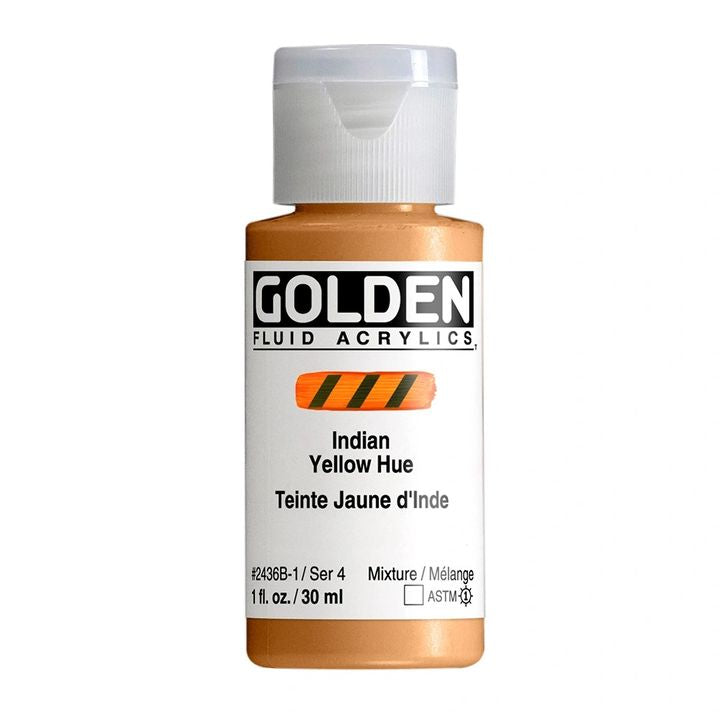 GOLDEN Tekoča akrilna barva 118 ml – 2436 indijski rumeni odtenek