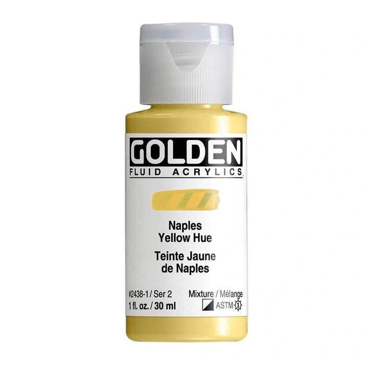 GOLDEN Tekoča akrilna barva 118 ml – 2438 neapolis rumeni odtenek