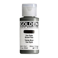 GOLDEN Tekoča akrilna barva 118 ml – 2442 Van Dyke rjav odtenek