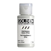 GOLDEN Fluid Interference Akrilna barva 30 ml – 2466 zelena barva