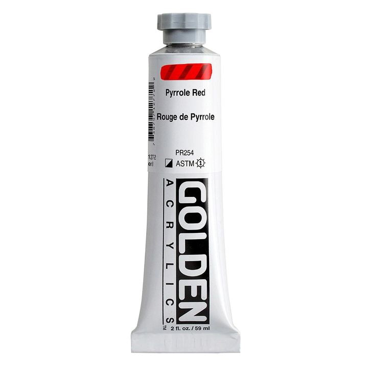 GOLDEN Težka akrilna barva 148 ml – 1277 pirol rdeča
