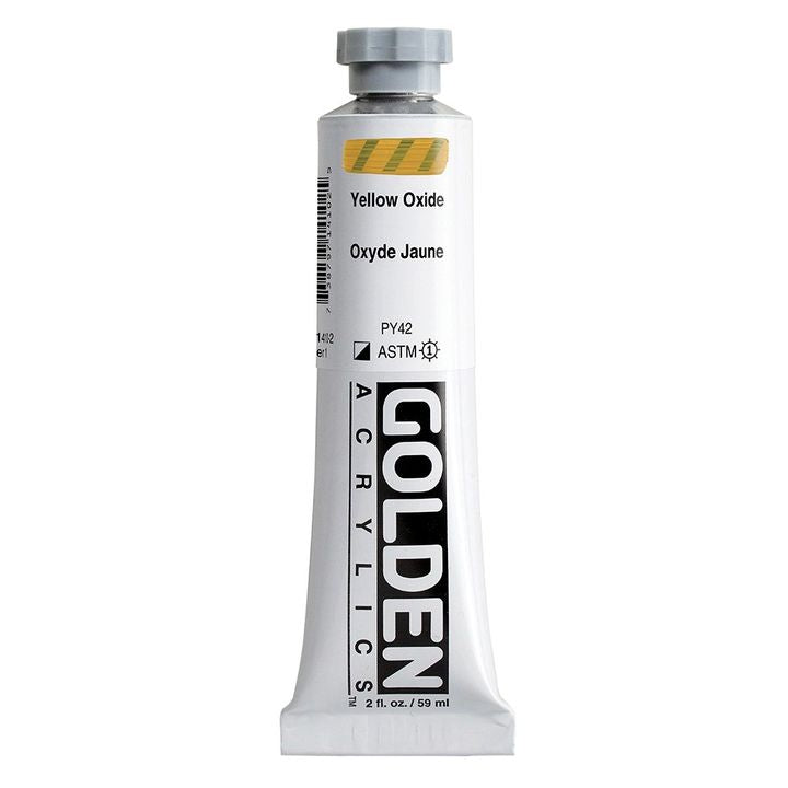 GOLDEN Težka akrilna barva 148 ml – 1410 rumeni oksid