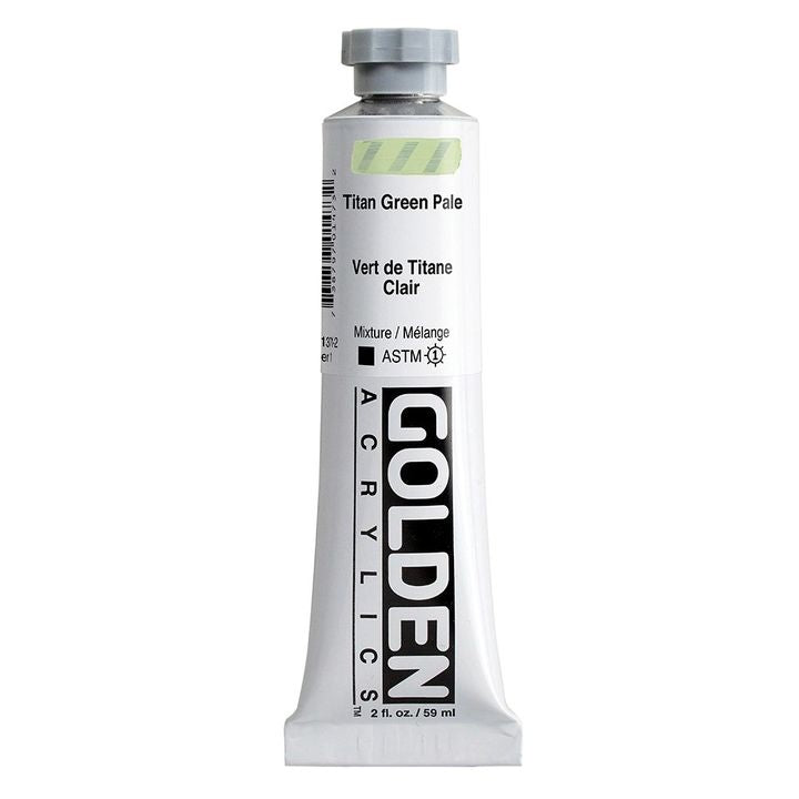 GOLDEN Heavy Body akrilna barva 59 ml – 1371 titan bledo zelena