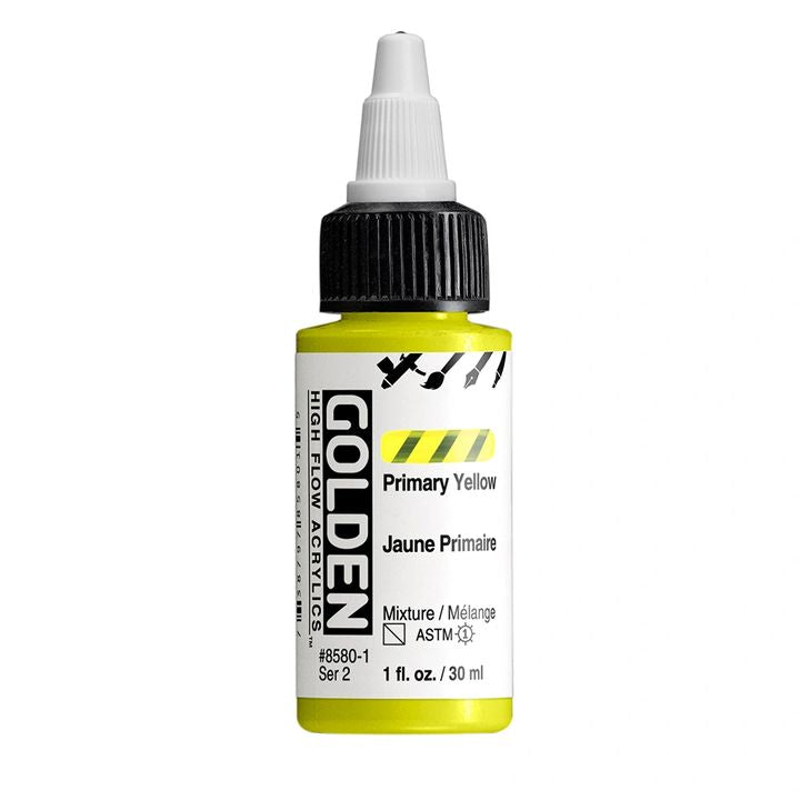 GOLDEN Akrilna barva z visokim pretokom 30 ml – 8580 Osnovna rumena barva