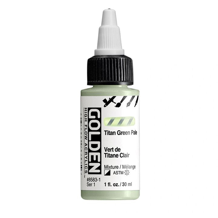 GOLDEN Akrilna barva z visokim pretokom 30 ml – 8583 Titanium Green Light