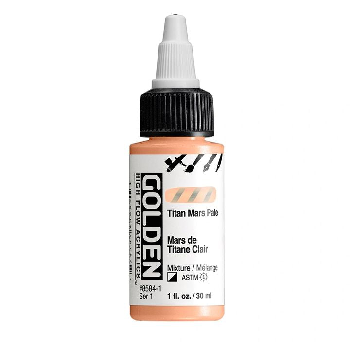 GOLDEN Akrilna barva z visokim pretokom 30 ml – 8584 Titan Mars Light