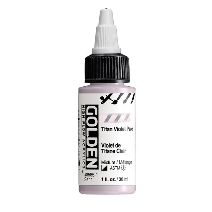 GOLDEN Akrilna barva z visokim pretokom 30 ml – 8585 Titanium Purple Light