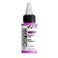 GOLDEN Fluorescentna akrilna barva z visokim pretokom 30 ml – 8507 Vijolična barva