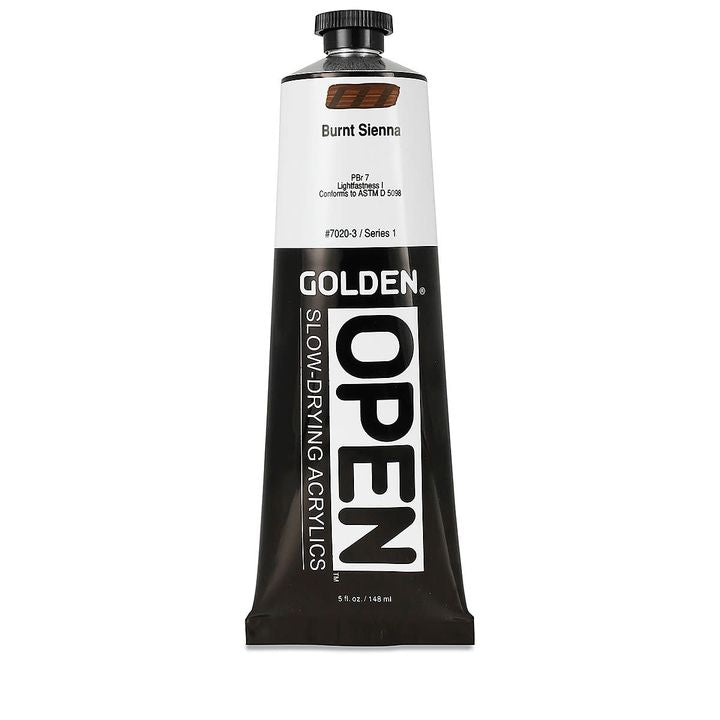 GOLDEN OPEN Akrilna barva s počasnim sušenjem 148 ml – 7020 Ožgana siena