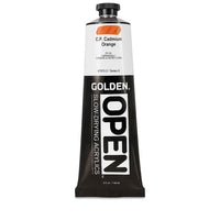 GOLDEN OPEN Akrilna barva s počasnim sušenjem 148 ml – 7070 kadmijeva oranžna