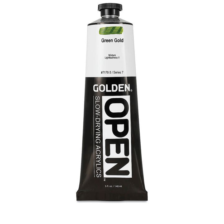 GOLDEN OPEN Akrilna barva s počasnim sušenjem 148 ml – 7170 Zelena zlata