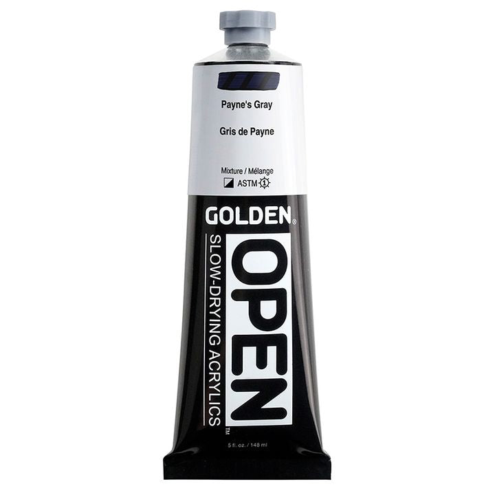 GOLDEN OPEN Akrilna barva s počasnim sušenjem 148 ml – 7240 Payne's Grey