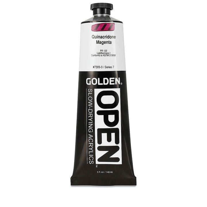 GOLDEN OPEN Akrilna barva s počasnim sušenjem 148 ml – 7305 Kvinakridon magenta