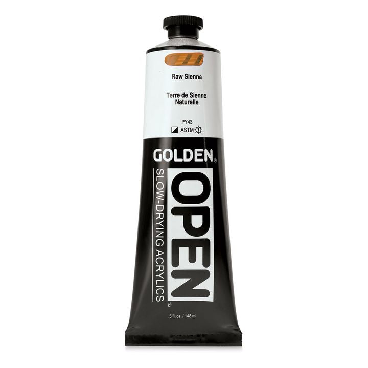 GOLDEN OPEN Akrilna barva s počasnim sušenjem 148 ml – 7340 Surova sienna