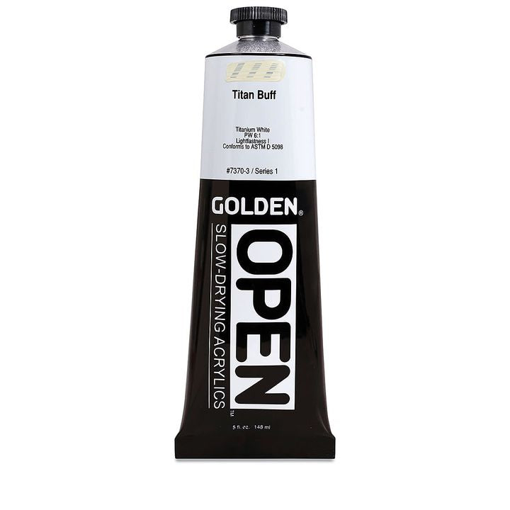 GOLDEN OPEN Akrilna barva s počasnim sušenjem 148 ml – 7370 titanova krema
