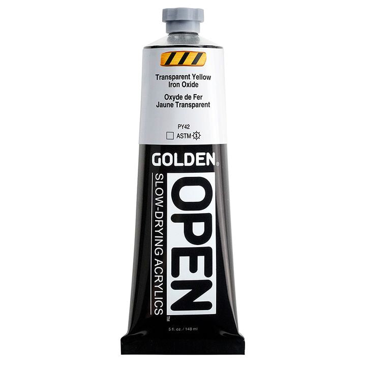 GOLDEN OPEN Akrilna barva s počasnim sušenjem 148 ml – 7386 prozoren rumen oksid železa