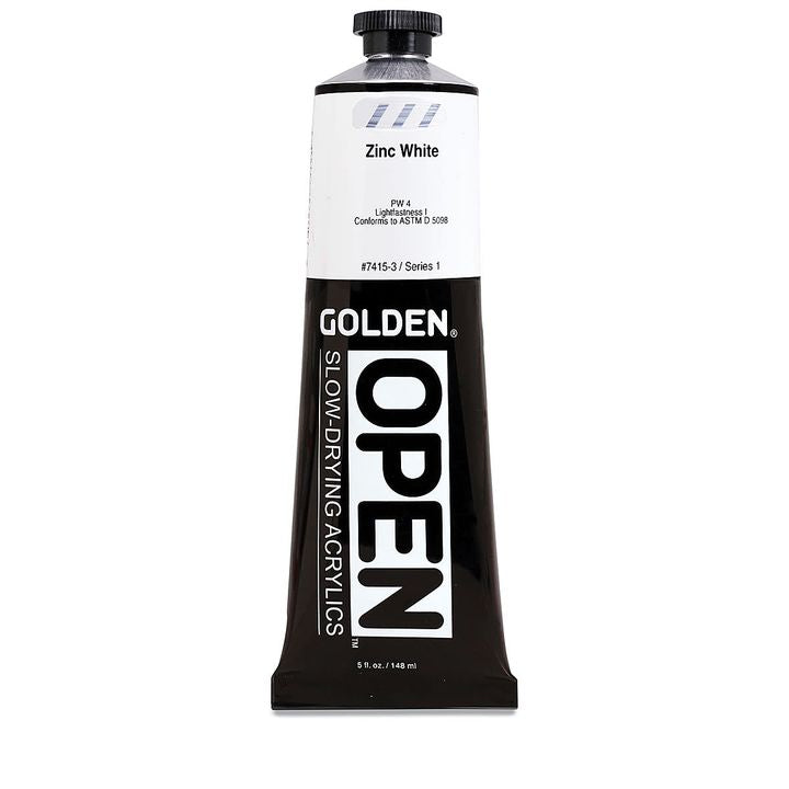 GOLDEN OPEN Akrilna barva s počasnim sušenjem 148 ml – 7415 Cinkova bela
