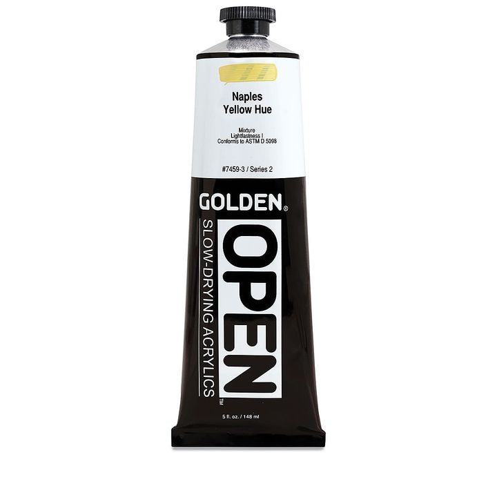 GOLDEN OPEN Akrilna barva s počasnim sušenjem 148 ml – 7459 Neapeljski rumeni odtenek