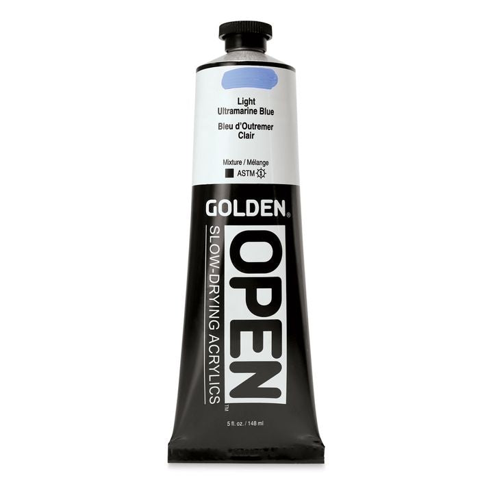 GOLDEN OPEN Akrilna barva s počasnim sušenjem 148 ml – 7566 Svetlo ultramarinsko modro