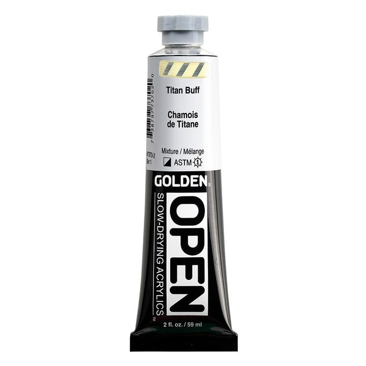GOLDEN OPEN Akrilna barva s počasnim sušenjem 59 ml – 7370 titanova krema