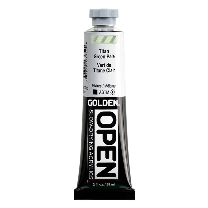 GOLDEN OPEN Akrilna barva s počasnim sušenjem 59 ml – 7371 Titanium Green Light