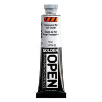 GOLDEN OPEN Akrilna barva s počasnim sušenjem 59 ml – 7385 prozoren rdeči železov oksid