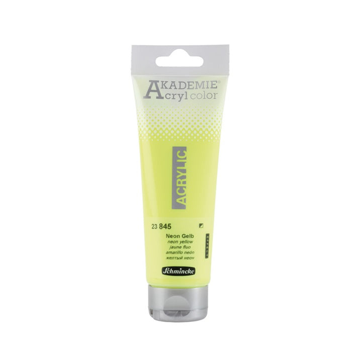 Akrilne barve Schmincke AKADEMIE 120 ml | različne barve - 845 neonsko rumena