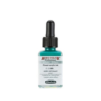 Akrilni tuš Schmincke AERO COLOR Professional Effect 28 ml – 905 AERO METALLIC zelena
