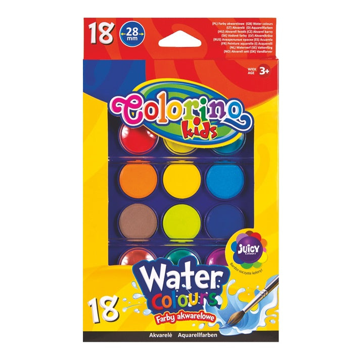 Akvarel Colorino Set 18 akvarelov