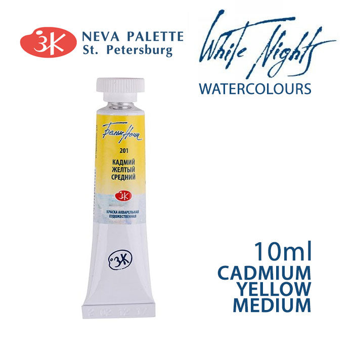 Akvarele White Nights 10 ml | izberite odtenek - Kadmijevo rumeno srednje