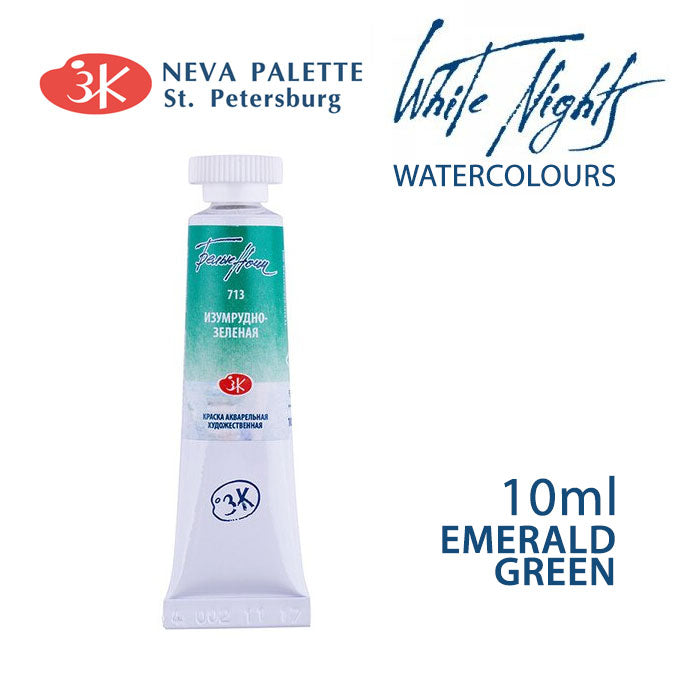 Akvarele White Nights 10 ml | izberite odtenek - Smaragdno zeleno