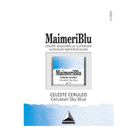 Akvarelna barva Maimeri Blu – polovična posodica 1,5 ml – Cerulean nebeško modra