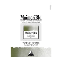 Akvarelna barva Maimeri Blu – polovična posodica 1,5 ml – Hookerjeva zelena