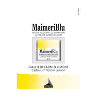 Akvarelna barva Maimeri Blu – polovična posodica 1,5 ml – Kadmijeva rumena limonasta