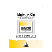 Akvarelna barva Maimeri Blu – polovična posodica 1,5 ml – Kadmijeva rumena srednja