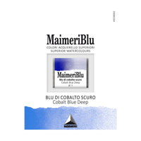 Akvarelna barva Maimeri Blu – polovična posodica 1,5 ml – Kobaltno modra temna