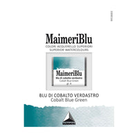 Akvarelna barva Maimeri Blu – polovična posodica 1,5 ml – Kobaltno modro-zelena