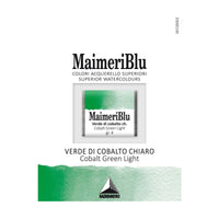 Akvarelna barva Maimeri Blu – polovična posodica 1,5 ml – Kobaltno zelena svetla