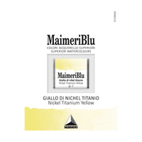 Akvarelna barva Maimeri Blu – polovična posodica 1,5 ml – Nikelj titanova rumena