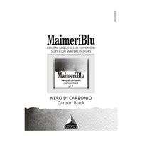 Akvarelna barva Maimeri Blu – polovična posodica 1,5 ml – Ogljeno črna