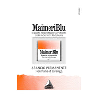 Akvarelna barva Maimeri Blu – polovična posodica 1,5 ml – Permanentna oranžna