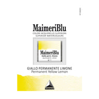 Akvarelna barva Maimeri Blu – polovična posodica 1,5 ml – Permanentna rumena limonasta