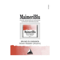 Akvarelna barva Maimeri Blu – polovična posodica 1,5 ml – Rjavi alizarin krap