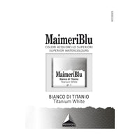 Akvarelna barva Maimeri Blu – polovična posodica 1,5 ml – Titanovo bela