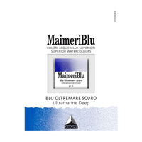 Akvarelna barva Maimeri Blu – polovična posodica 1,5 ml – Ultramarin temna