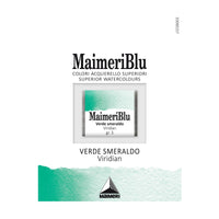 Akvarelna barva Maimeri Blu – polovična posodica 1,5 ml – Viridian zelena