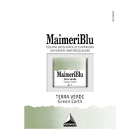 Akvarelna barva Maimeri Blu – polovična posodica 1,5 ml – Zelena zemlja